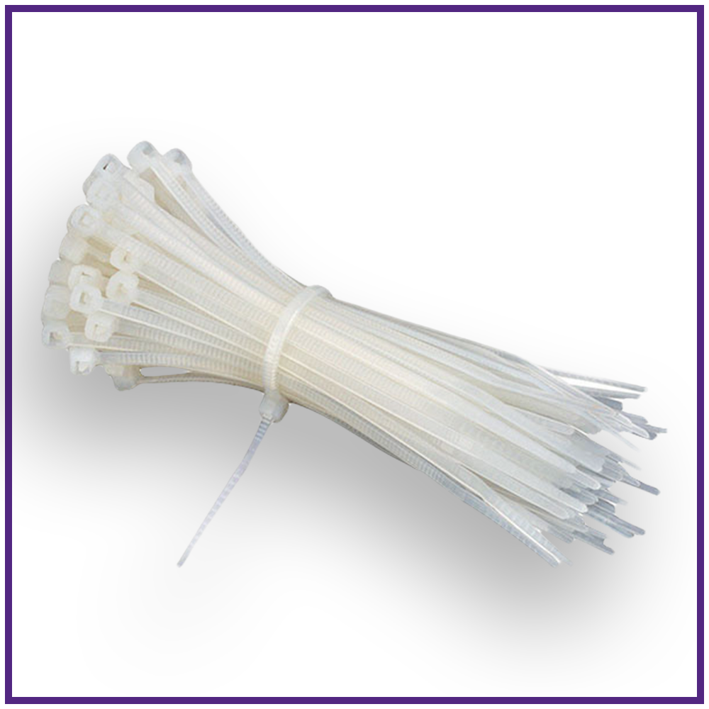 24" heavy-duty cable zip ties