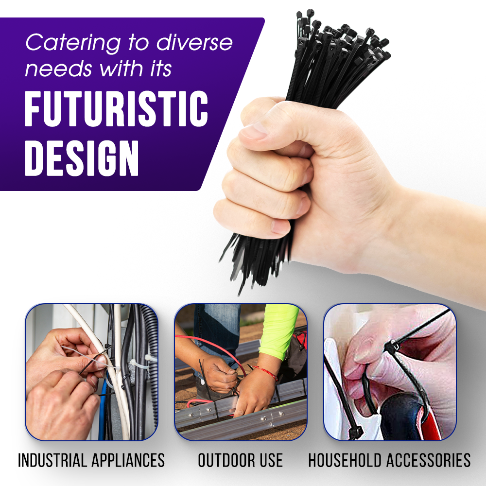 14" extra heavy-duty cable zip ties
